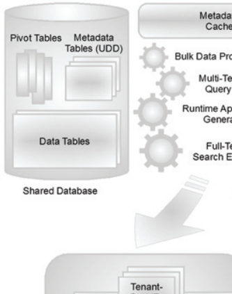 Figure 3. Force.com's Metadata-Driven Architecture